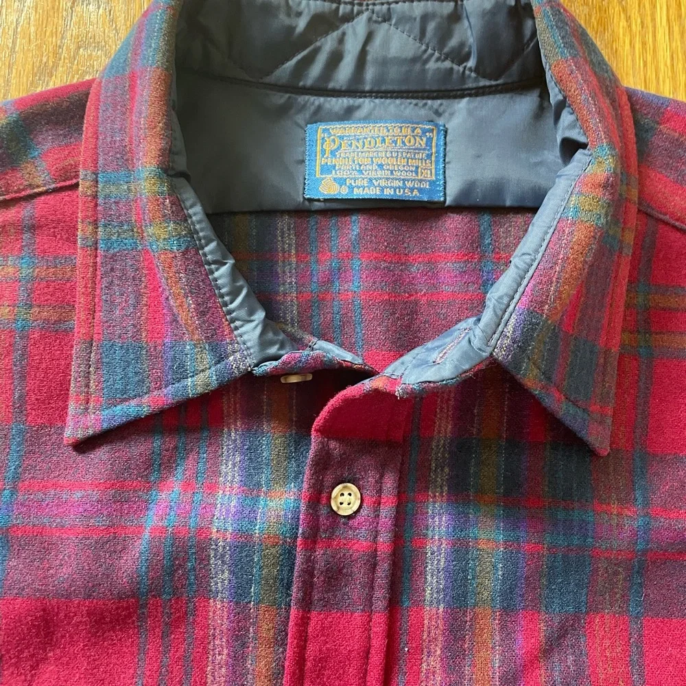 Vintage Pendleton Red Flannel XL | Made in USA - Picture 4 of 16